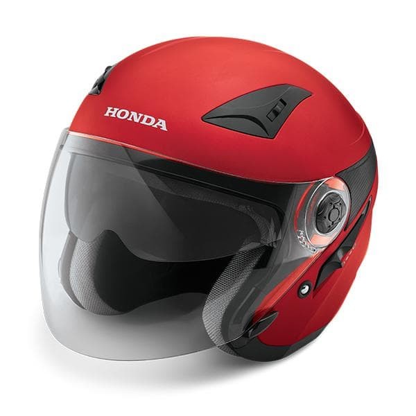 Helm Honda Pcx Red Merah Double Visor