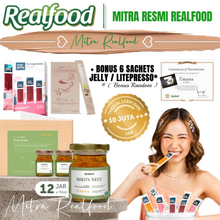 

Realfood Ever Glow 1 botol ( minuman sarang burung walet )