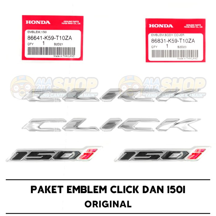 New  Paket Emblem Click dan 150 i Honda Vario 125 150