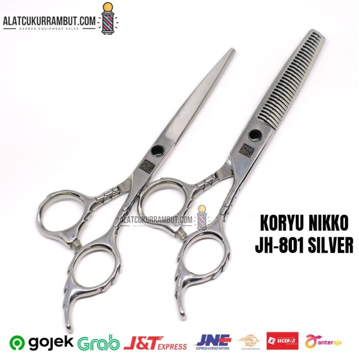Gunting Potong Rambut Gunting Sasak Rambut Set Koryu Nikko Jh 801
