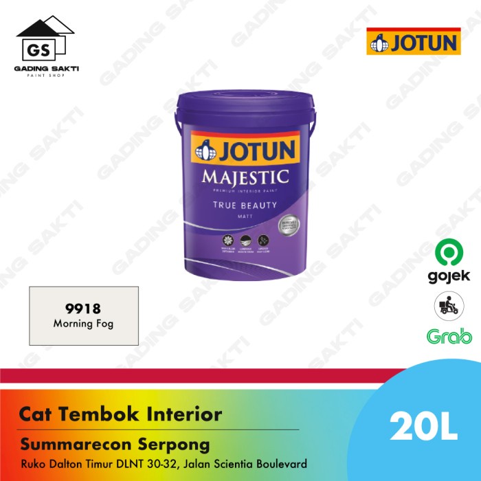 Jotun Majestic Tb Matt Morning Fog (9918) Pail 20Ltr