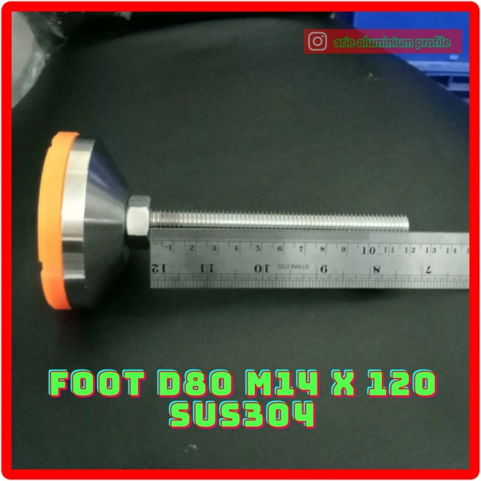 Foot/ Adjuster Pad D80 M14120 ( Sus 304)