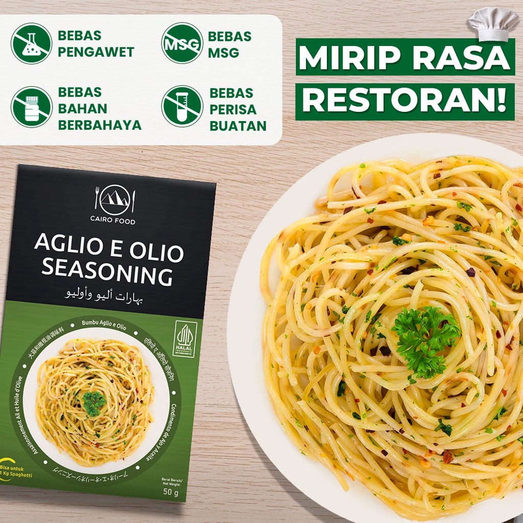 

Bumbu Aglio e Olio Premium Untuk Profesional - Cairo Food