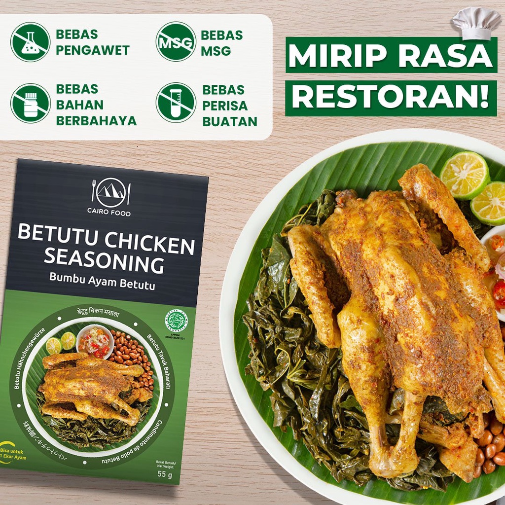 

Bumbu Ayam Betutu Premium Untuk Profesional - Cairo Food