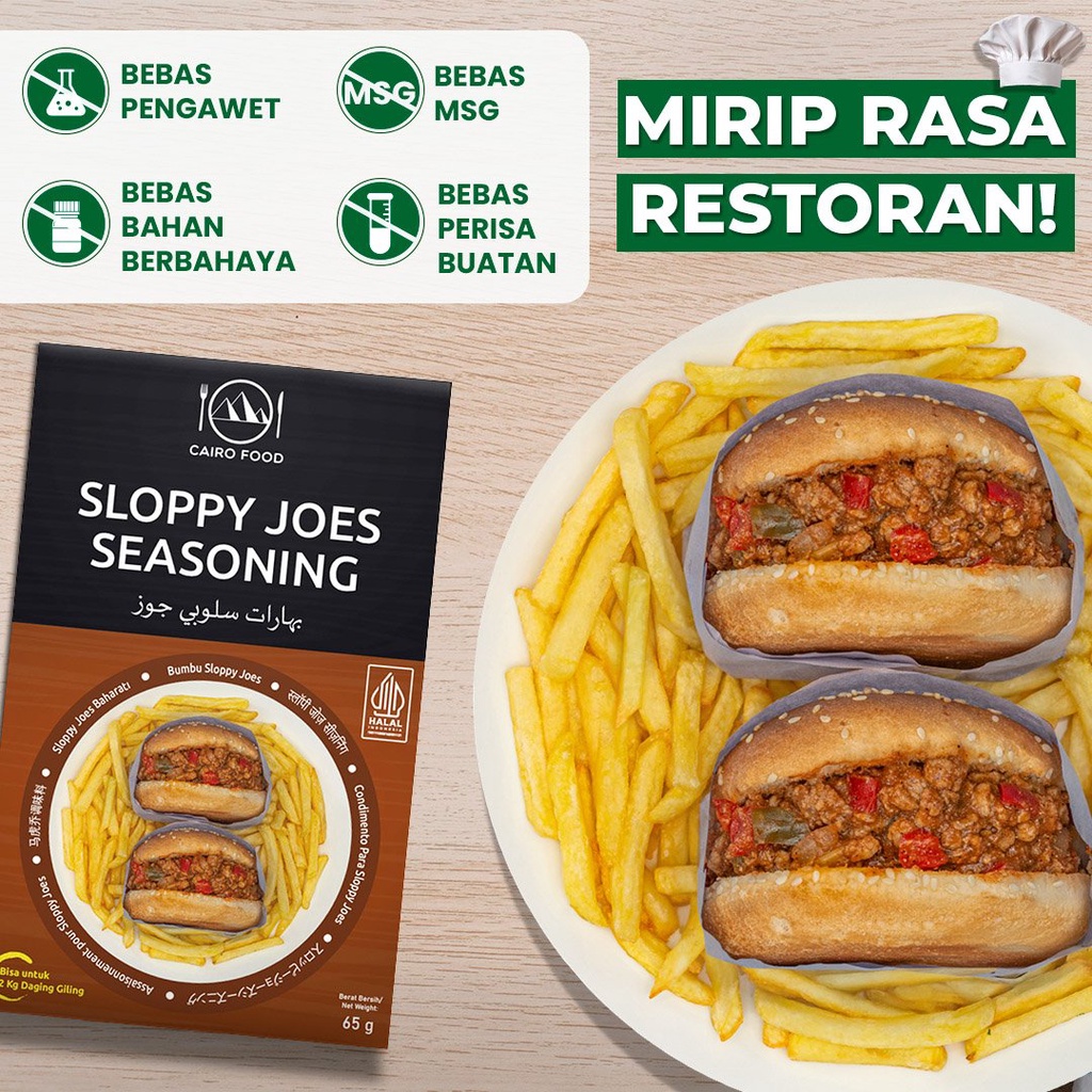 

Bumbu Sloppy Joes Premium Untuk Profesional - Cairo Food
