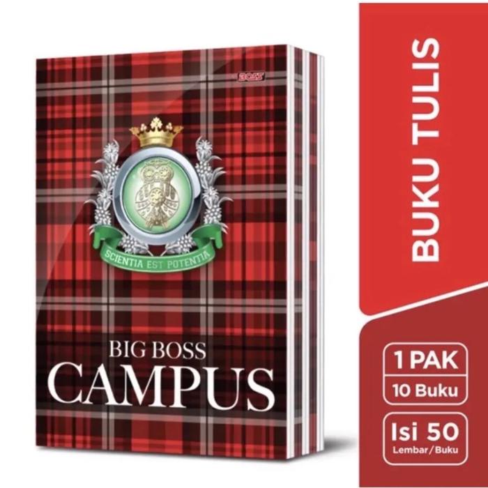 

Buku Tulis Bmc / Bmb Campus 50 Lembar Glosir 1 Pak Isi 10 Buku Kertas Paper
