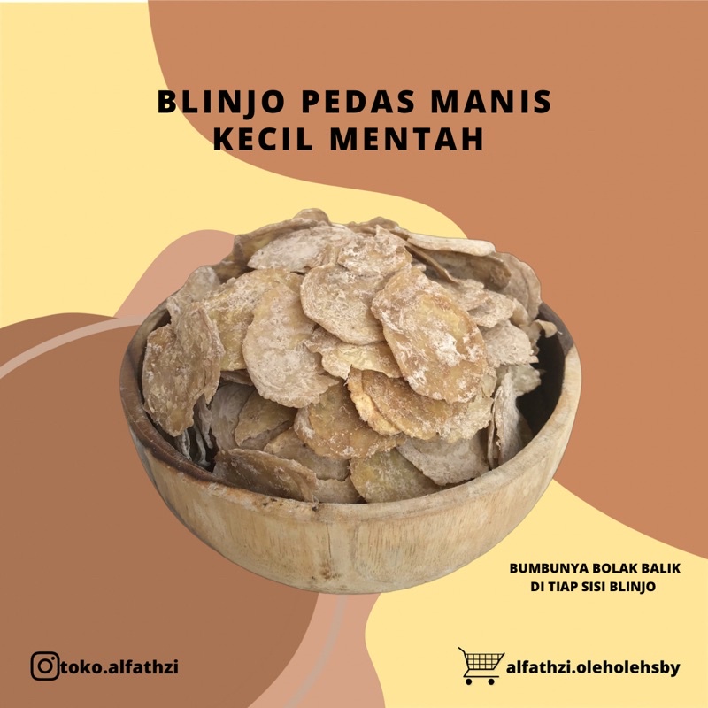 

OLEH-OLEH KHAS SURABAYA BLINJO PEDAS MANIS MENTAH/BESAR/KECIL