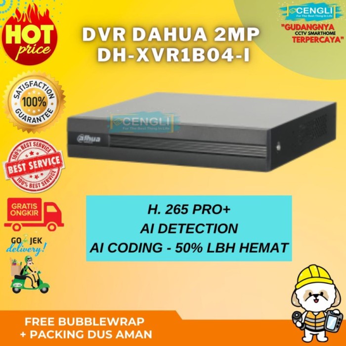 Nvr Dahua Dhi-Nvr1104Hs-S3/H 4 Channel - Nvr Dahua Garansi Resmi