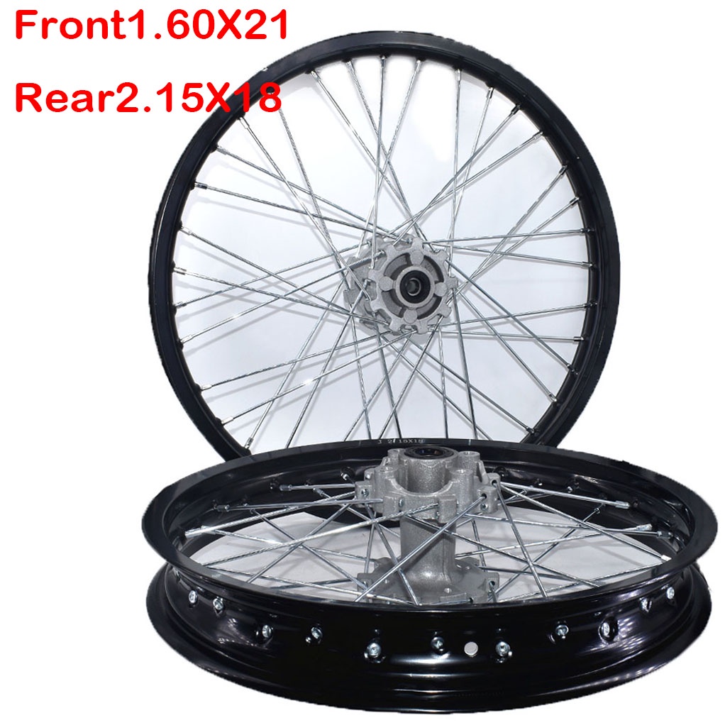 FBR Motorcycle Front 1.60x21 inch and Rear 2.15X18 inch Rims Aluminum Alloy Wheel Rims for Motocross