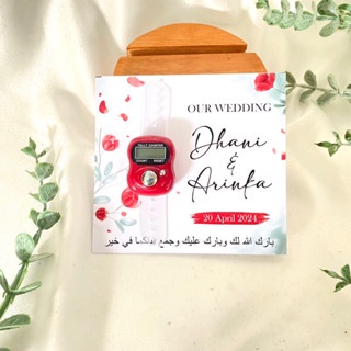 

Sanguine Rose Souvenir Pernikahan Tasbih Digital Cantik Desain Bunga Bisa Pakai Nama