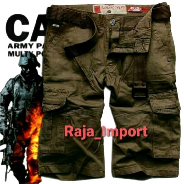 Celana Cargo Import//Celana Pendek Pria//Celana Gunung//Celana Pdl Pria//Free Sabuk