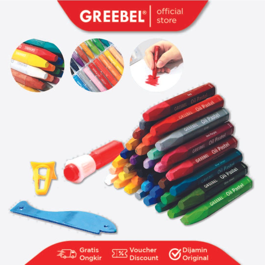 

Crayon Greebel 55 Warna / Oil Patel Greebel 55 Warna
