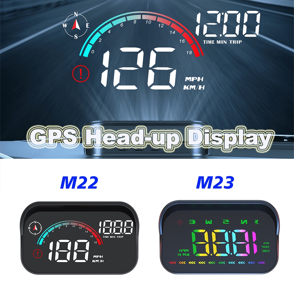 MDA M22 / M23 Head-Up Display GPS HUD Digital Odometer Speed Projector with Compass Auto On-Board Co