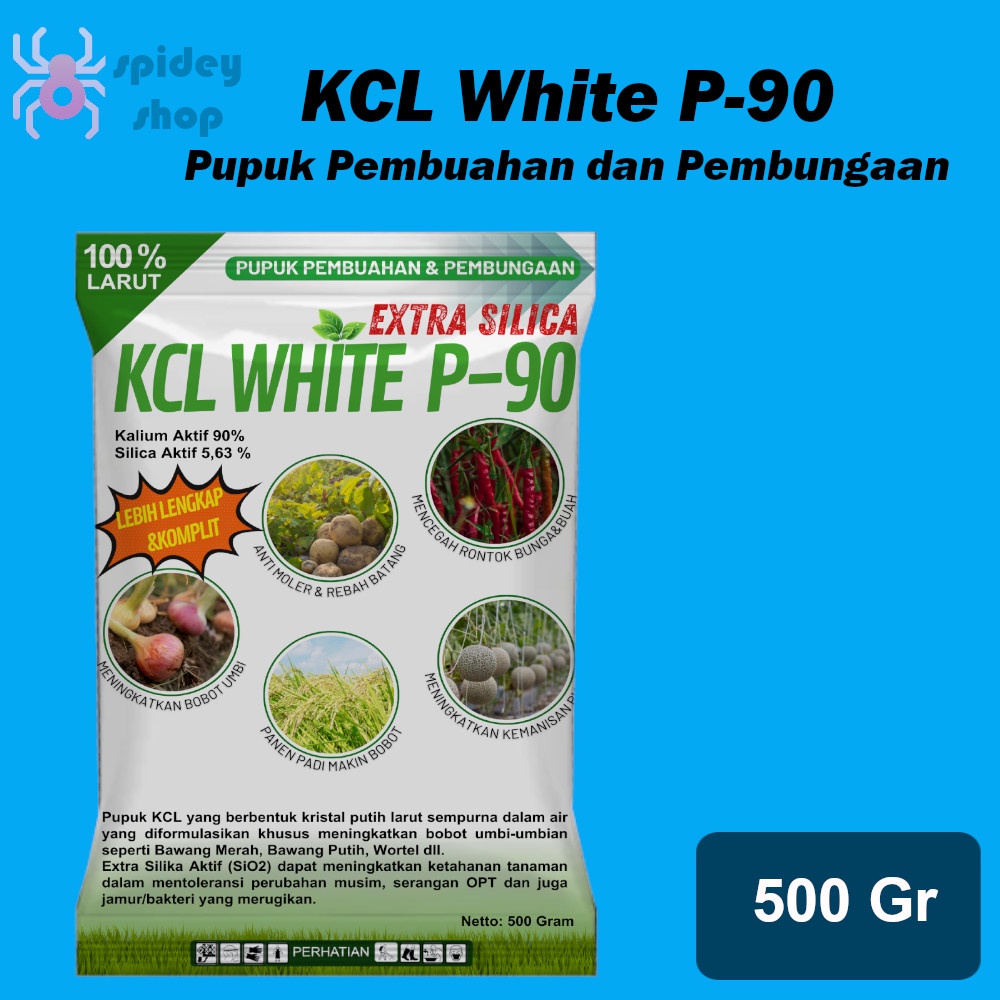 KCL White P90 Plus Silika Pupuk spesial Pembuahan dan Pembesar Umbi