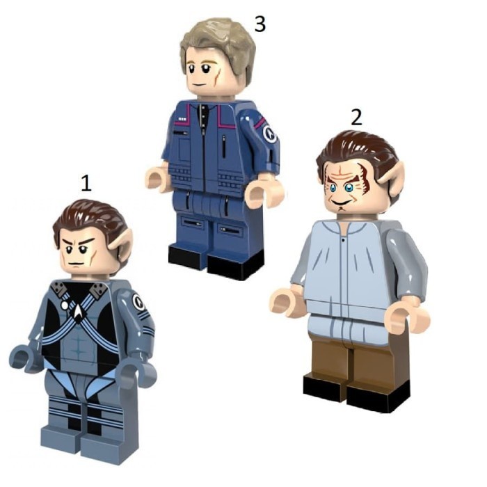 Star Trek Enterprise Spocks James T Kirk Action Figure Mini Action Figure Mini