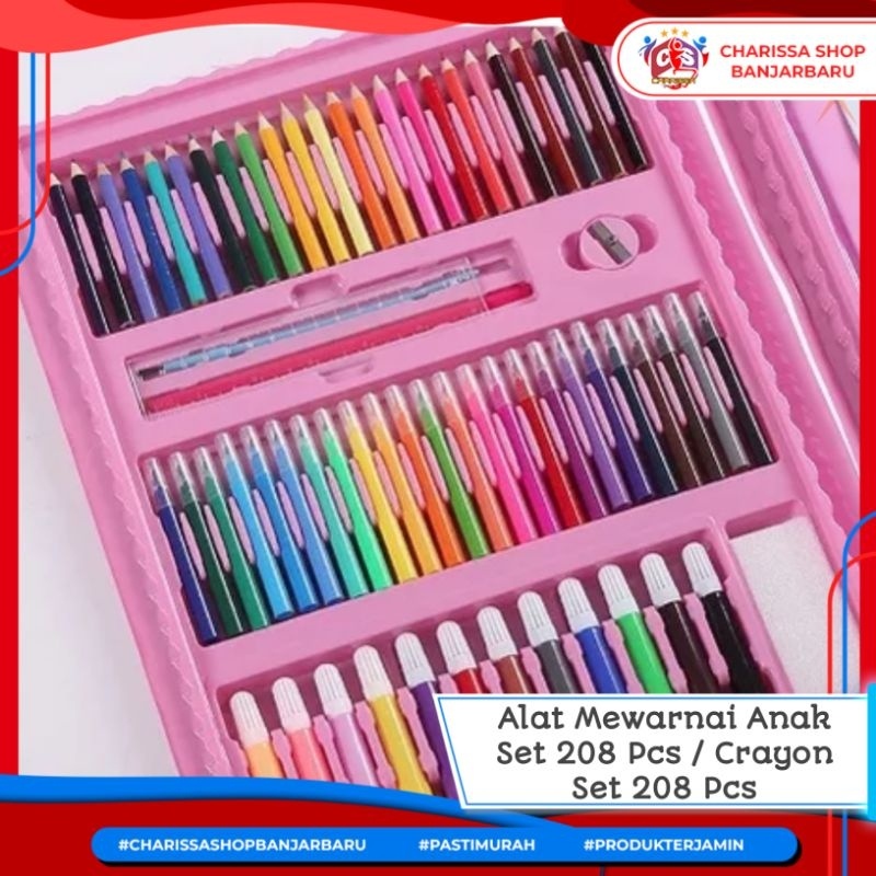 

Produk Terbaru ! Art Set 208Pcs / Crayon Painting Set Alat Mewarnai Anak Murah Lengkap / Set Alat