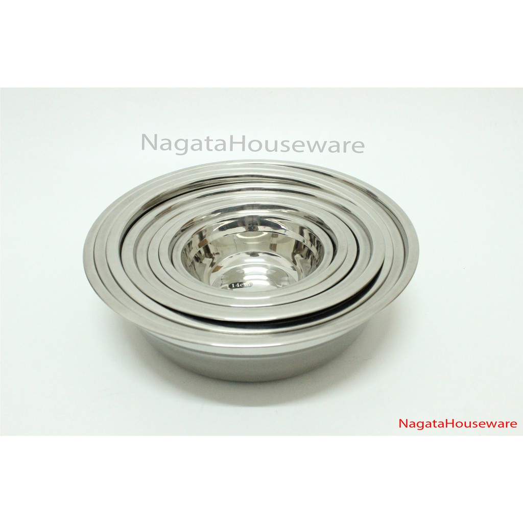 Terfavorit  Mangkok Stainless Steel / Mangkok Sup Kuah / Mangkok Kecil Besar / Mangkok Set /