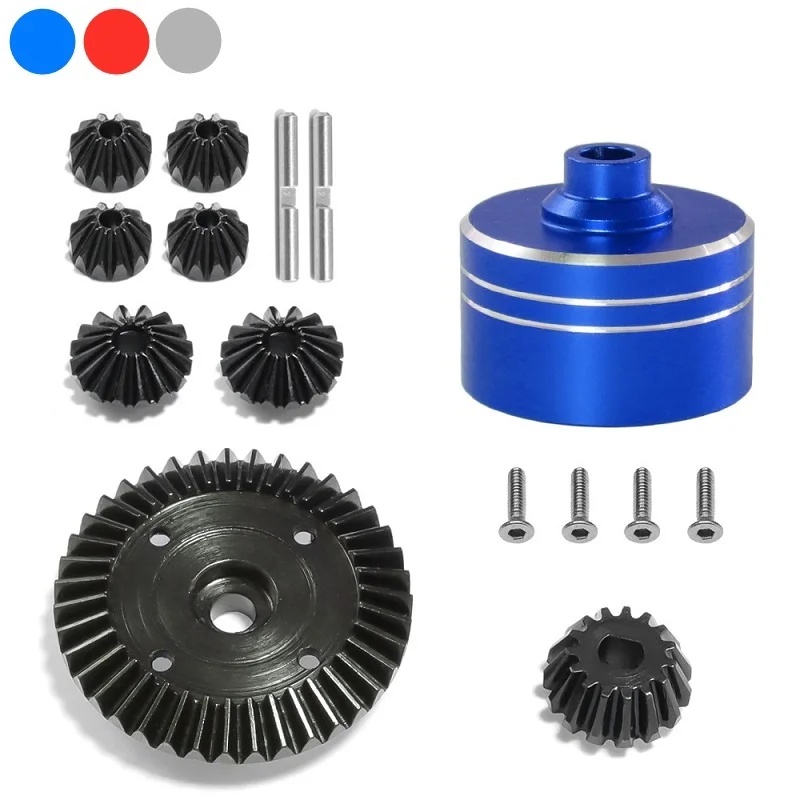 KYOMA Metal Differential Case and Steel Differential Gear Set for Tamiya TT02 TT02B XV02 1/10 RC Car
