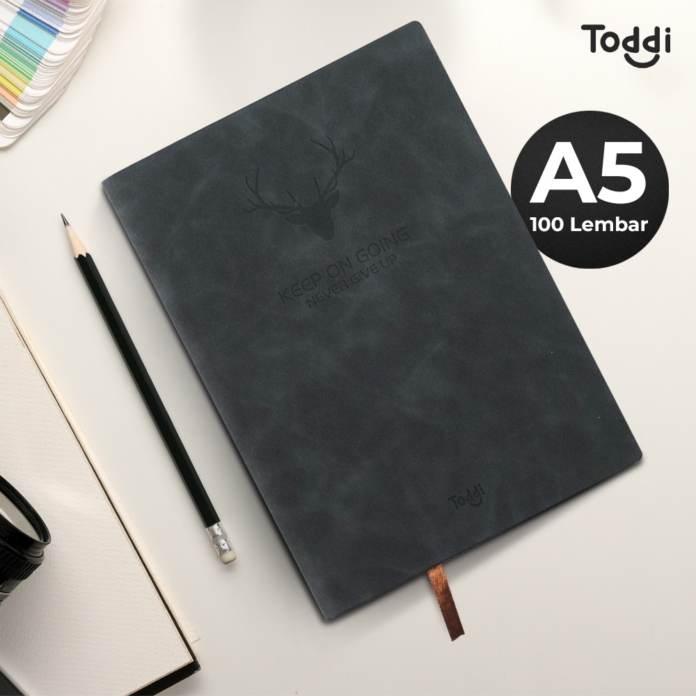 

Toddi Buku Jurnal Leather Notebook Diary 68GSM 200 Halaman Grid A5 - CW-5026