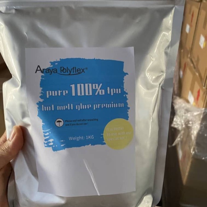 

KODE C Tpu hot melt crystal powder DTF grade b premium 1sak 25KG premium