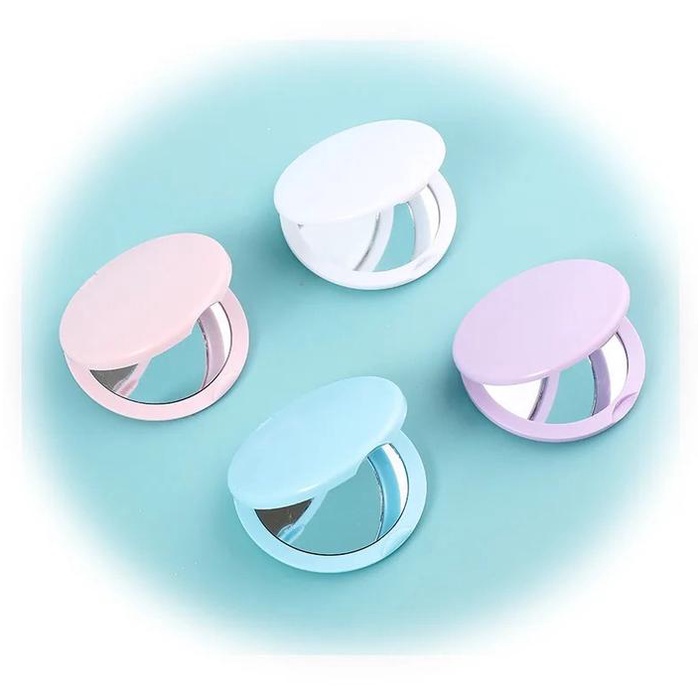 Cermin Rias Lipat Dengan Lampu Led + Kaca Pembesar Mirror Make Up Led / Cermin Led Lipat Cermin Rias