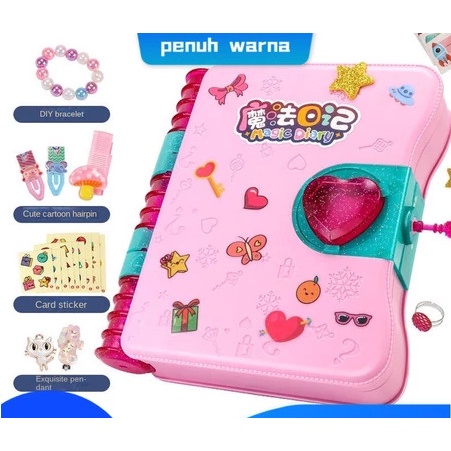 Flashshow Mainan Surprise Treasure Magic Book // Mainan Hadiah Anak-anak Agenda Aksesoris Kado