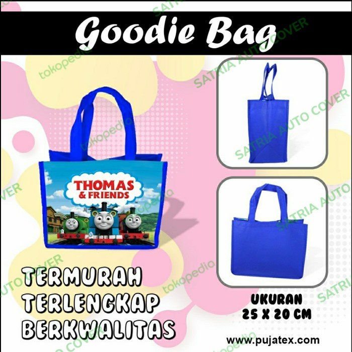 

Flashshow tas goodie bag ulang tahun gambar Thomas &Friends uk 25*12*20