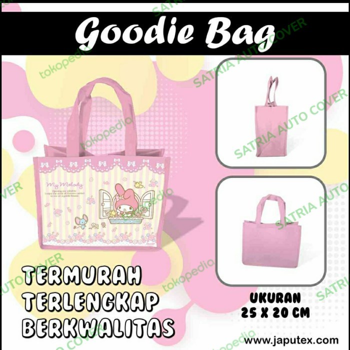 

Flashshow tas goodie bag ulang tahun gambar Melodi 01 baby pink uk 25*12*20