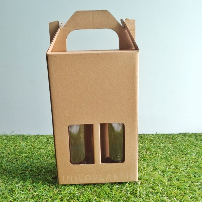 

Flashshow Handle Box Botol 250ml isi 2 ( 12x5,5x24cm )/ Box Hamper Minuman