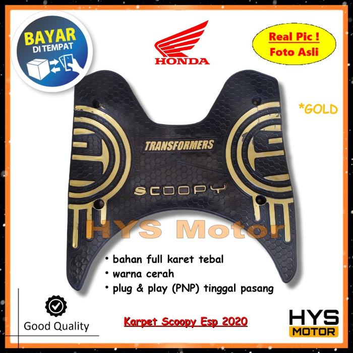 Karpet New Scoopy 2020 2021 2022 2023 Generasi Ke-5 Stylish Prestige Sporty Fashion - Keset Alas