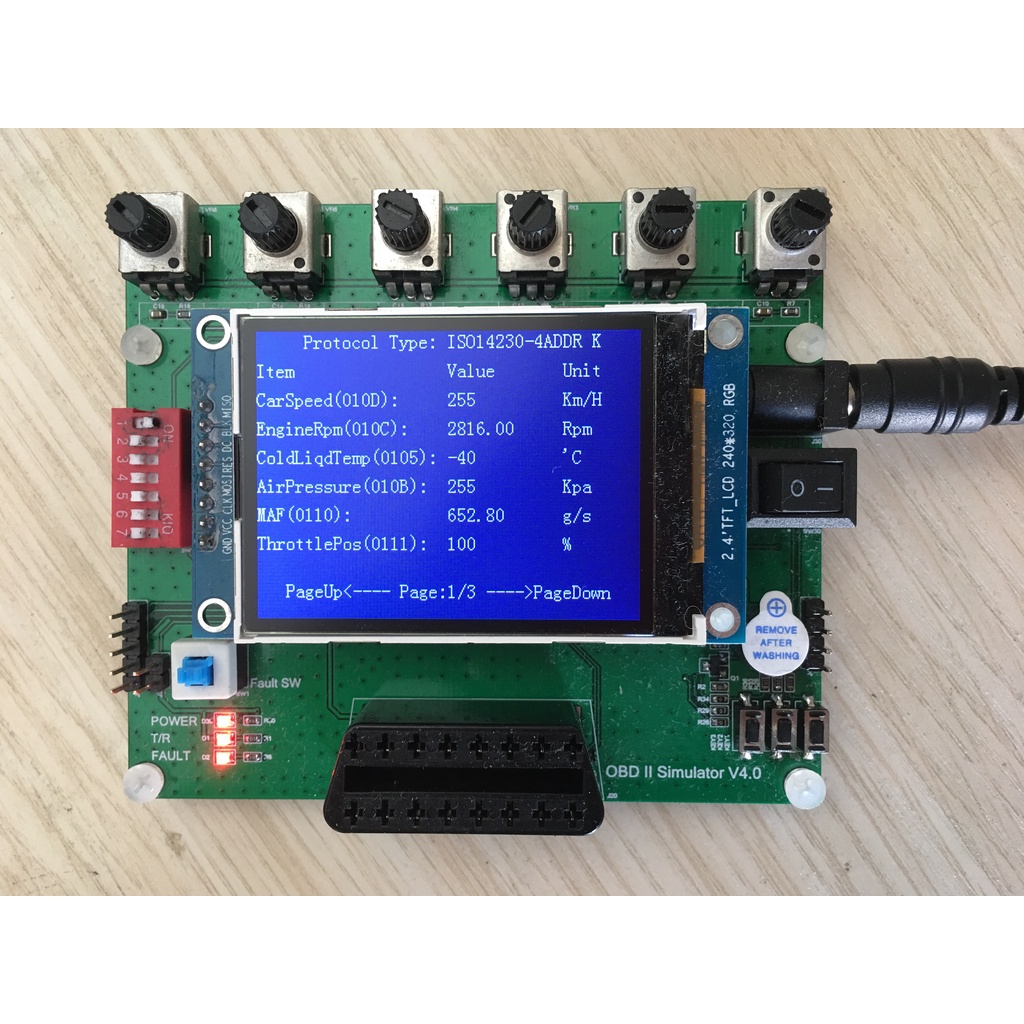 UNMO On Board OBD Simulator/ECU Simulator/J1939 Simulator/ELM327 Testing Development/Vehicle Network