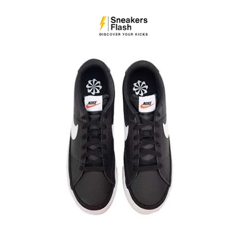 NIKE Court Legacy Black White Sepatu Sneakers Pria - DH3162001 - Size 45