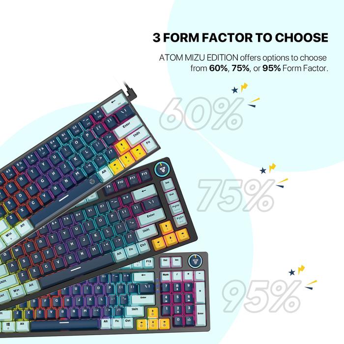 KODE A Fantech Atom63 / Atom-63 Mizu / Atom81 / Atom-81 Mizu / Atom96 / Atom-96 Mizu / MK874-V2 /