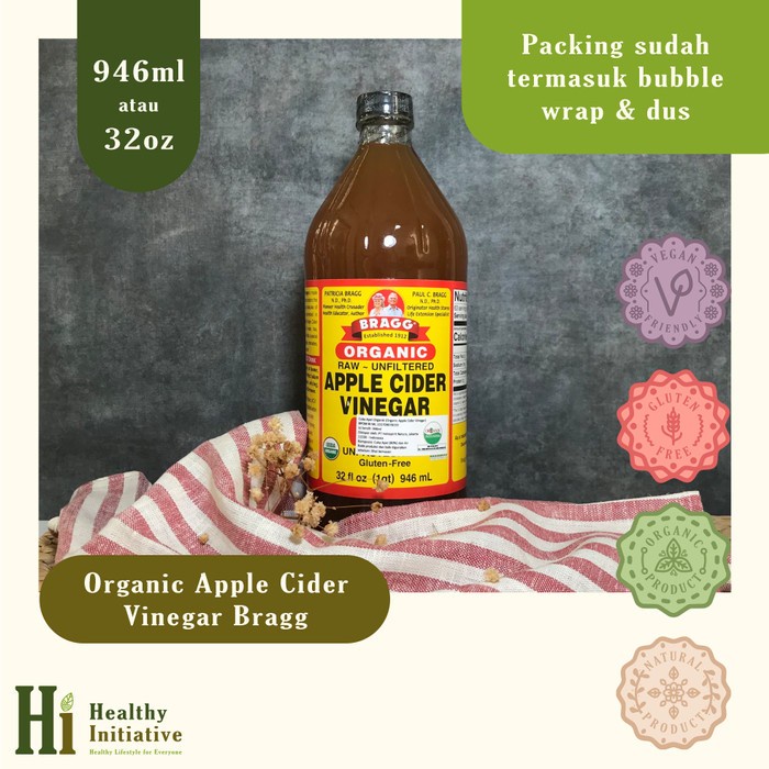 

Bragg Apple Cider Vinegar / Cuka Apel 946 mL / 32 OZ
