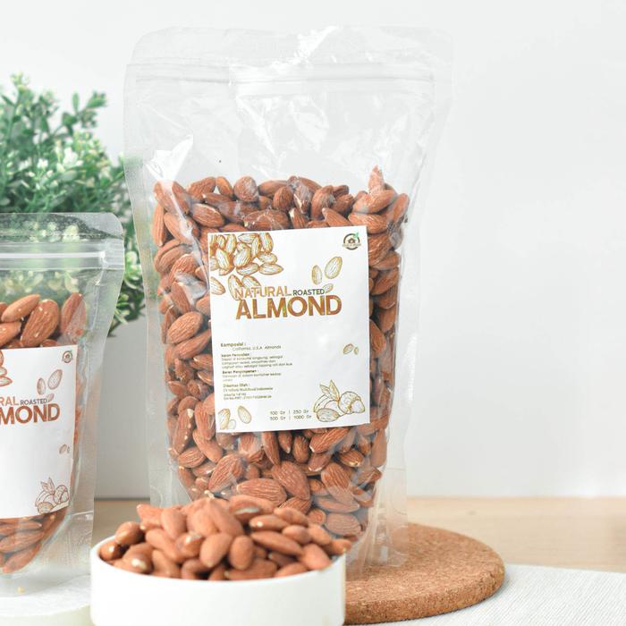

Natural Roasted Almond ( Kacang Almond Panggang Alami ) 1kg