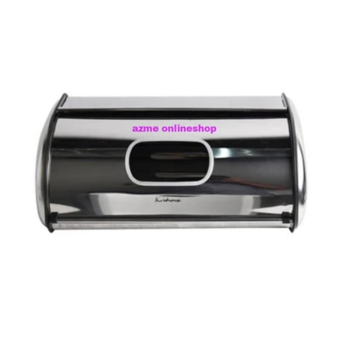 krishome tempat roti & kue stainless steel_bread box rect silver