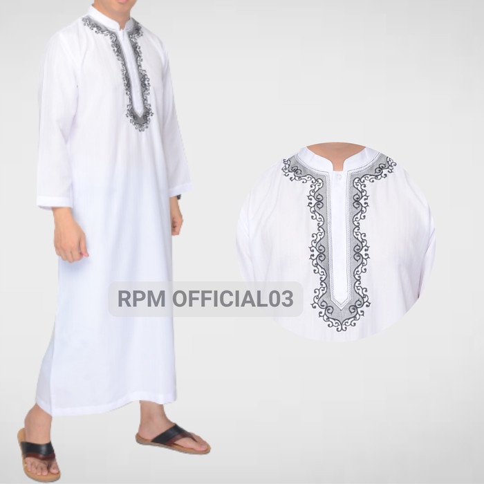 Baju Koko Jubah Pria Baju Koko Dewasa Katun Cowo Modern