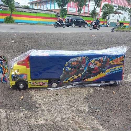 Mainan Truk Kontainer Uk Besar Mobil Trailer Jumbo Anak Laki Cowok