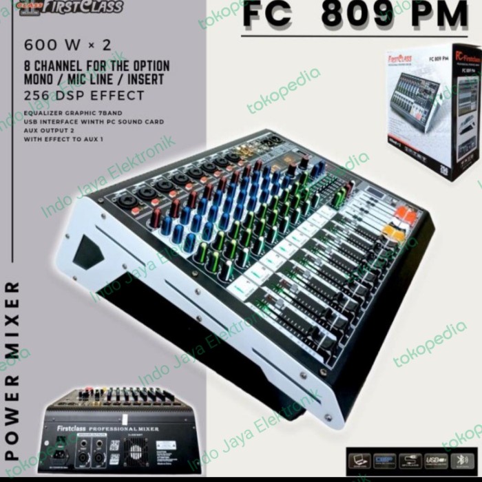 Power mixer Firstclass FC809pm FC 809 pm 8chanel