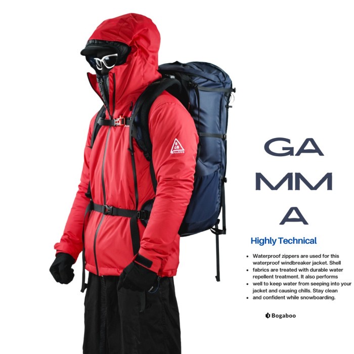 BOGABOO JACKET GORETEX 3 LAYER GAMMA WATERPROOF Pria Wanita - JAKET