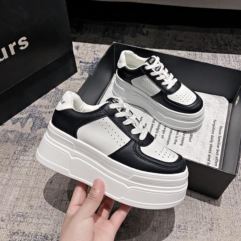 Limited Edition [Jy] 1570 Sepatu Wanita Sneaker 7 Cm D-6 Tinggi Putih Kekinian Elegan Cantik Keren