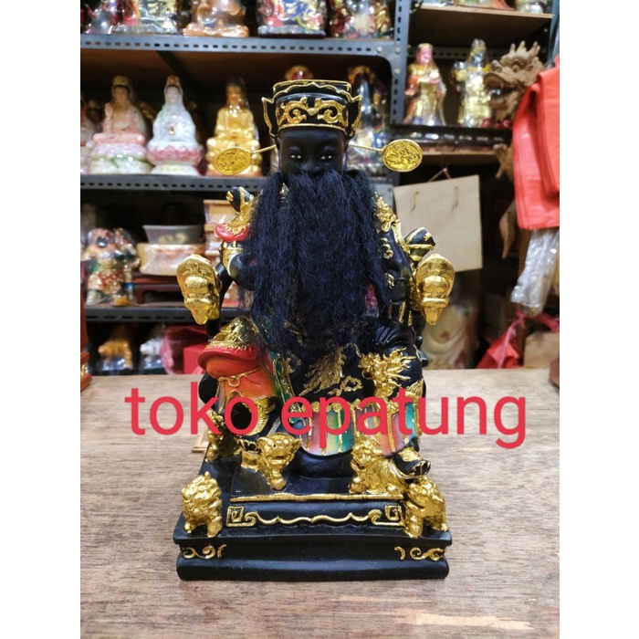 Patung Dewa Ki Hu Ong Ya / Ki Ong - Fiber - 12 Inch