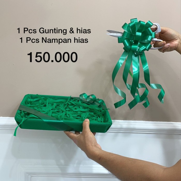 

Pita Gunting Peresmian & Gunting serta Nampan hias Murah