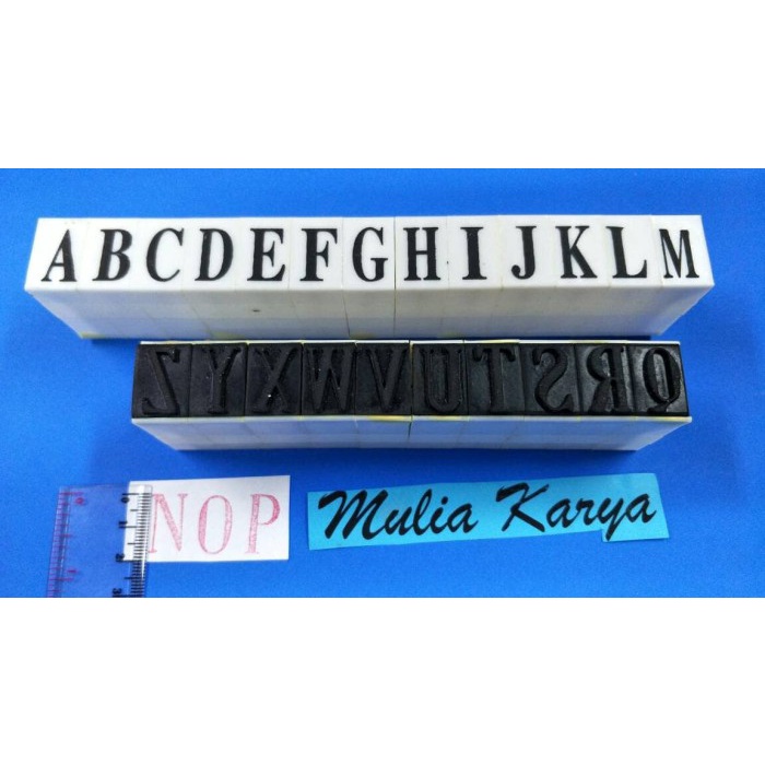

Stempel Huruf A sd Z uk 18 mm printing kit