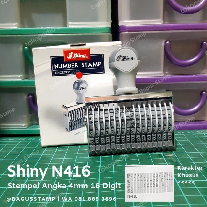 

Stempel Manual Angka 16 Digit 4mm 4 mm Shiny N 416 / N-416