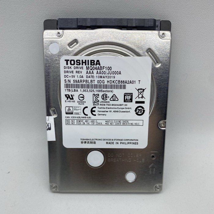 hdd notebook 1 tb toshiba 2.5 sata