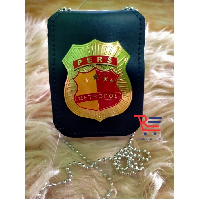 

Name Tag Id Card Dompet Kalung Lencana KTA PERS METROPOL Kulit PREMIUM Kode 236
