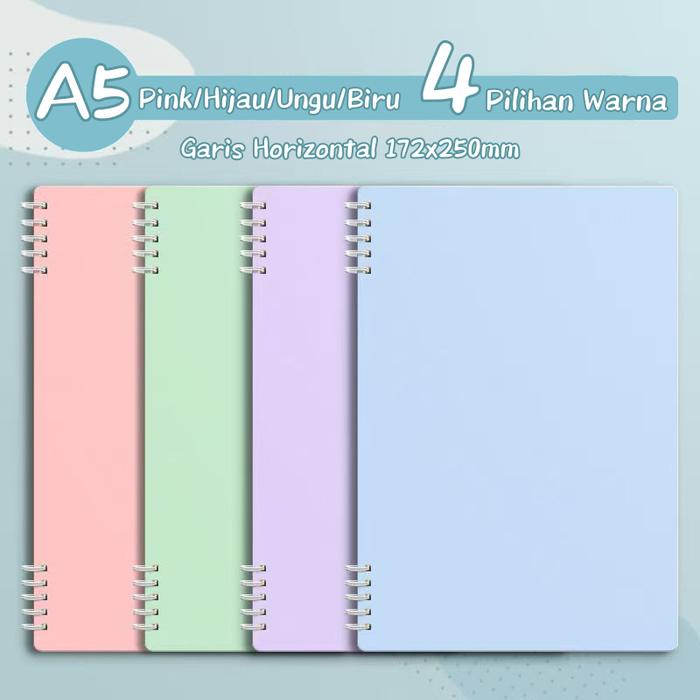 

[Ready] Aimilo Notebook Set Buku & Pulpen Koil 8 Lubang Yang Ditingkatkan Buku Diary Aesthetic Buku