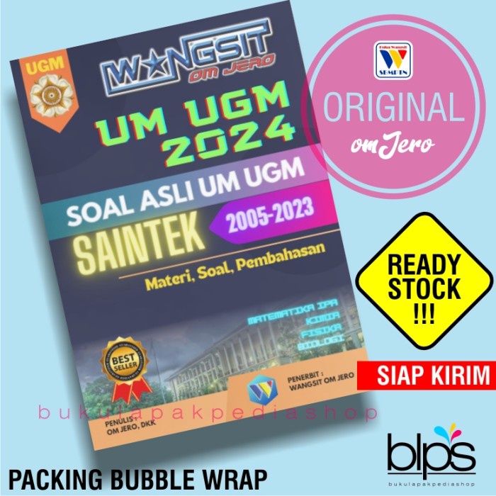 Buku Wangsit UTUL UGM SAINTEK 2024 / Buku UTUL UM UGM 2024 / Buku SAINTEK 2024