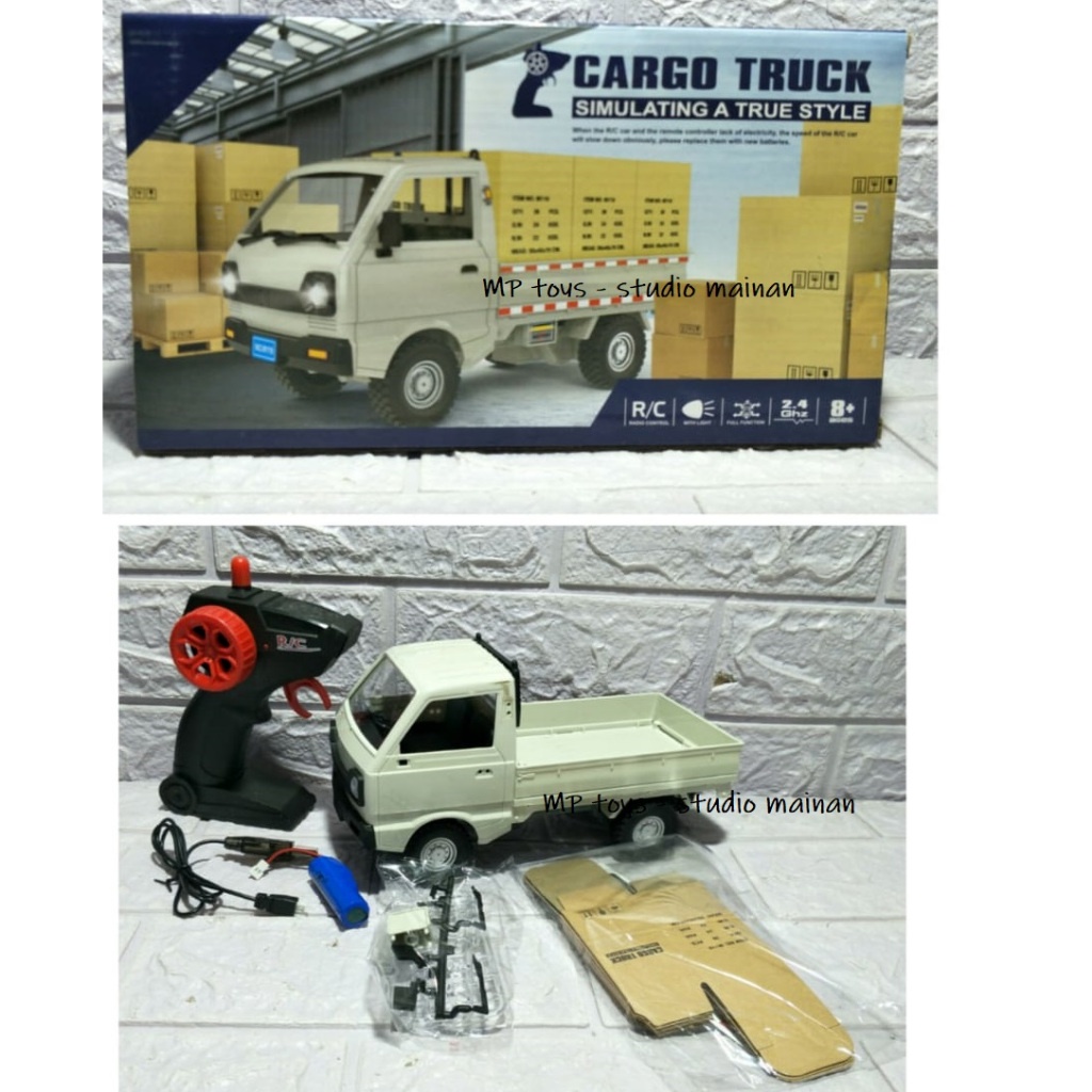 TERBARU mobil remote control carry pick up rc car carry box cargo mainan hobi mobil remote control
